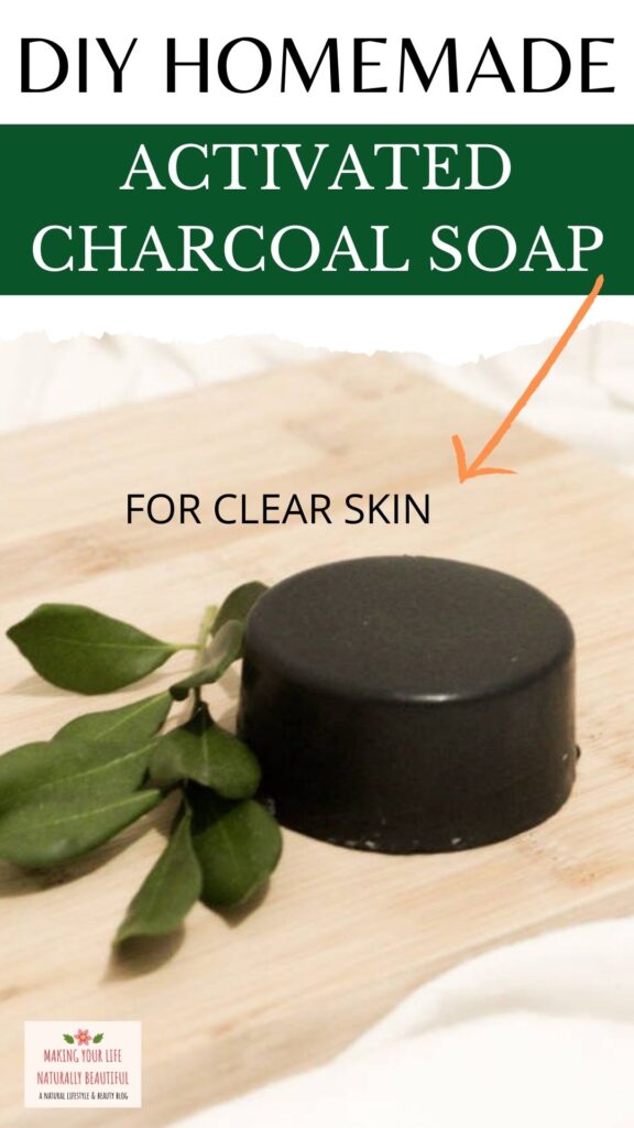 Homemade activated charcoal soap
