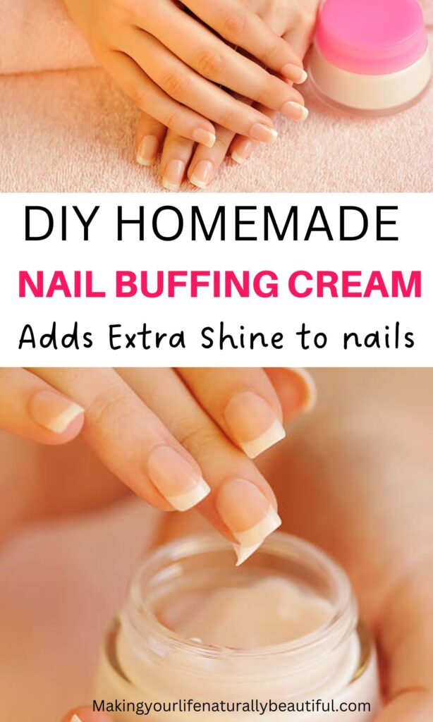 Homemade nail buffing cream