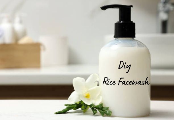 Homemade rice face wash