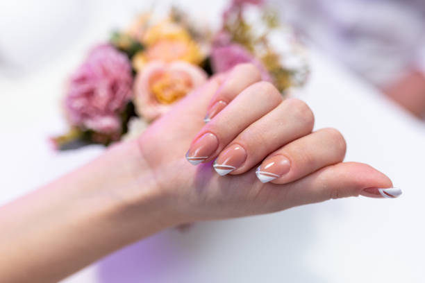 formal French nails