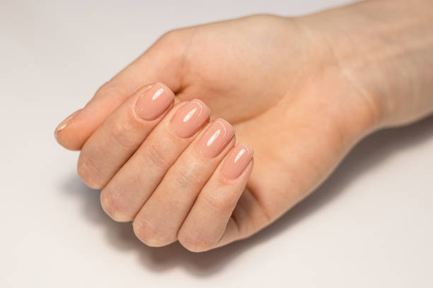 nude nail design
