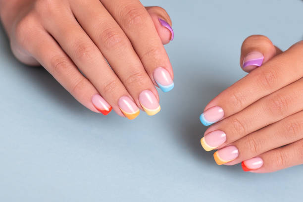 summer french nails